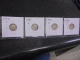 1940 S/1941 S/1942 S/1944 S Silver Mercury Dimes