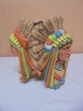 Triple Indian Chief Planter/ Bowl