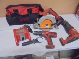 Milwaukee 18 Volt Circular Saw/Sawsall & 1/2in Hammer Drill w/ Battery & Charger