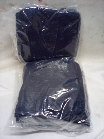 Navy Blue Wash Rags. Qty 2- 6 Piece Packs.