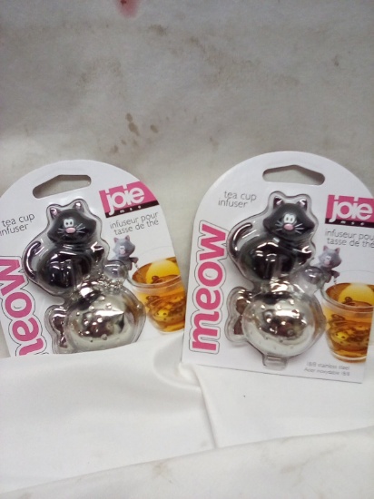 Joie Meow Tea Cup Infusers. Qty 2.