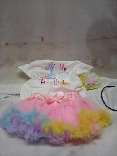 Infant My First Birthday Outfit Approx Size 12 Months