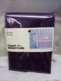 Room Essentials Purple Shower Curtain.