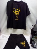 Size Medium Faith Sunflower Outfit. Shirt & Long Shorts.