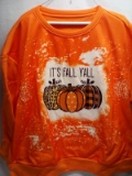 QTY 1 Orange “Fall” Sweatshirt, Size 2x
