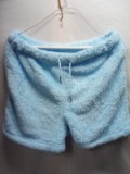 QTY 1 Fuzzy Blue Shorts, size 2xl