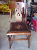 33 ½ in H Brown Chair