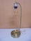 Beautiful Glass Shade Table Lamp / Edison Bulb
