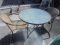 40in Round Glass Top Patio Table & 2 Chairs
