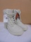 Brand New Pair of Ladies Lugz Clover White Boots