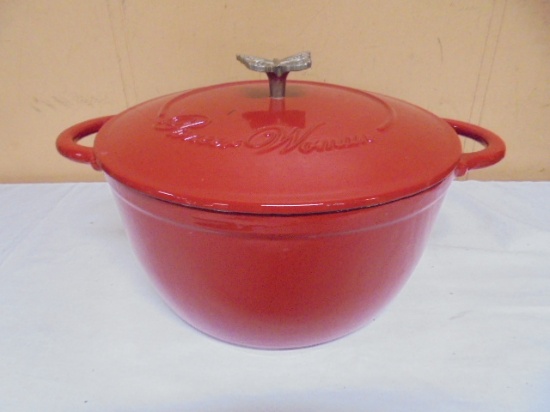 Pioneer Woman Porcelain Over Cast Iron Dutch Oven