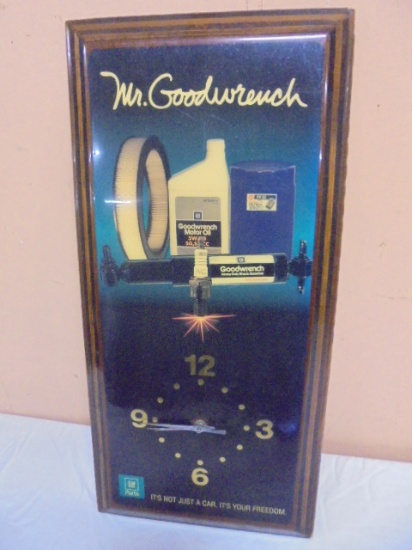 Mr. Goodwrench Vintage Wooden Wall Clock