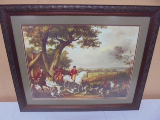 Beautiful Framed and Matted English Hunting Print
