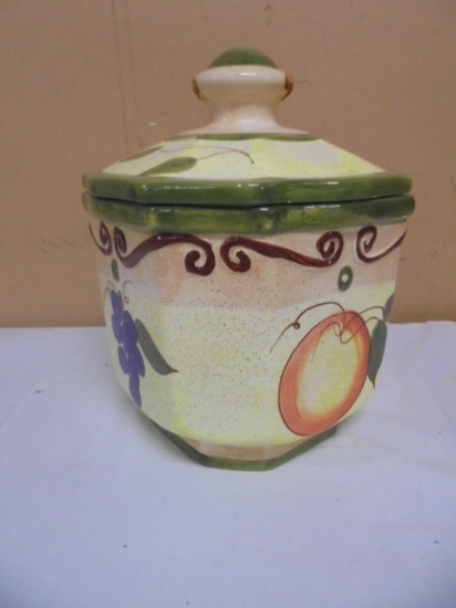 Ceramic Fruit Cookie Jar