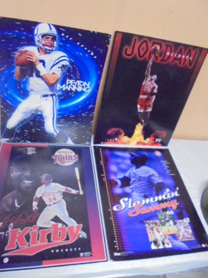 Group of 4 Sports Posters