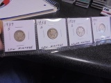 1937 S/1938 S/1939 S/ and 1941 S Silver Mercury Dimes