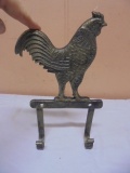 Cast Iron Rooster Double Wall Hook