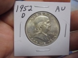 1952 D Mint Silver Franklin Half Dollar