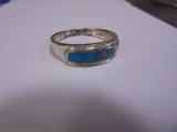 Ladies Sterling Silver and Turquoise Ring