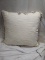 White decorative pillow 24in x 24in