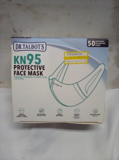 Dr. Talbots KN95 Protective Face Maks. Qty 50.