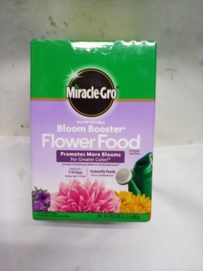 Miracle Gro Bloom Booster Flower Food.