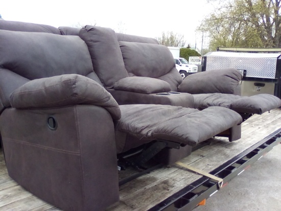 Ashley Furniture Dual Recling Love Seat with Storage