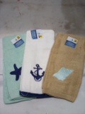 Comfort Bay Embroidered Hand Towels. Qty 3.