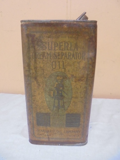 Antique Standard Oil Company Superia Cream Seperator Can
