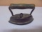 Antique Miniature Wood Handle Salesmsn's Sample Sad Iron