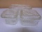 Vintage 3pc Glass Refrigerator Dish Set