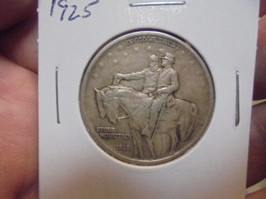 1925 Silver Stone Mountain Half Dollar