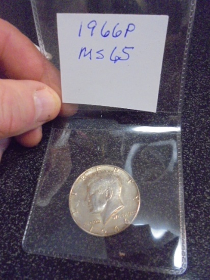 1966 P Mint 40% Silver Kennedy Half Dollar