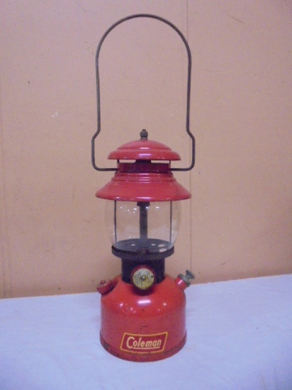 Vintage 1952 Red Coleman Single Mantel Lantern