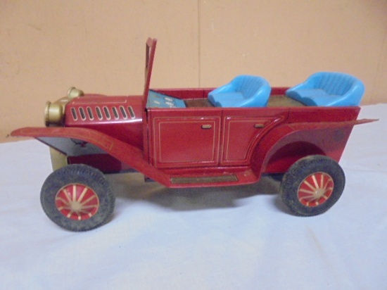 Vintage United Battery Operated Tin Cap Firing Car