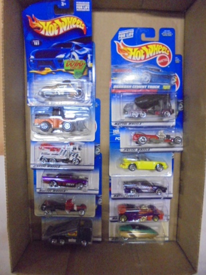 Group of 12 Assorted Hotwheels Vehicles