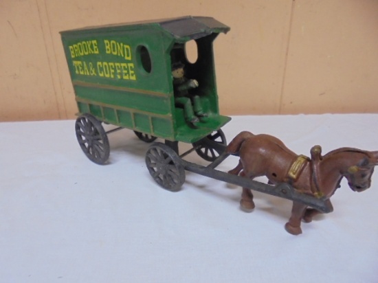 Brooke Bond Tea & Coffee Cast Iron Horse Drawn Wagon