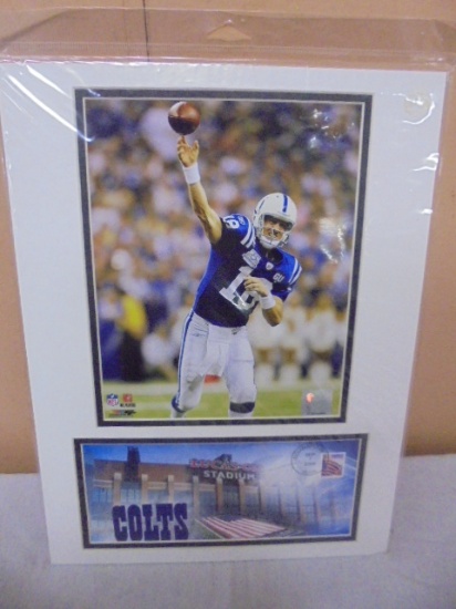 2008 Indianapolis Colts Peyton Manning Matted Photo