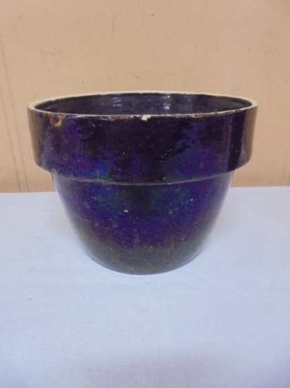Antique Brown Crock Bowl