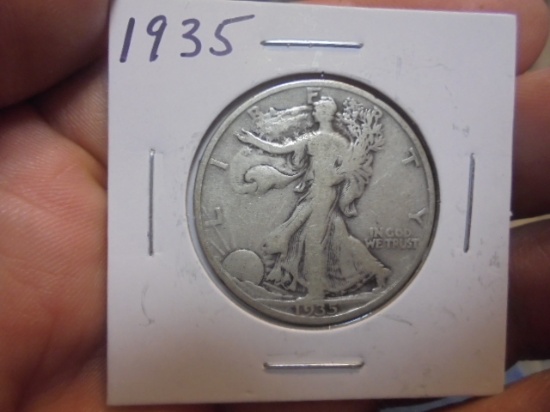 1935 Silver Walking Liberty Half Dollar