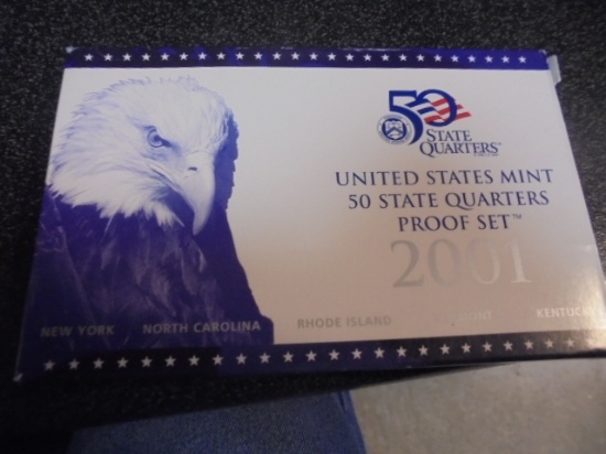 2001 US Mint 50 State Quarters Proof Set