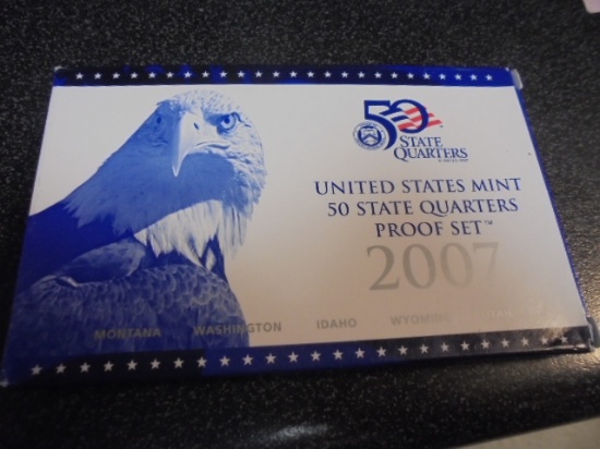 2007 US Mint 50 State Quarters Proof Set