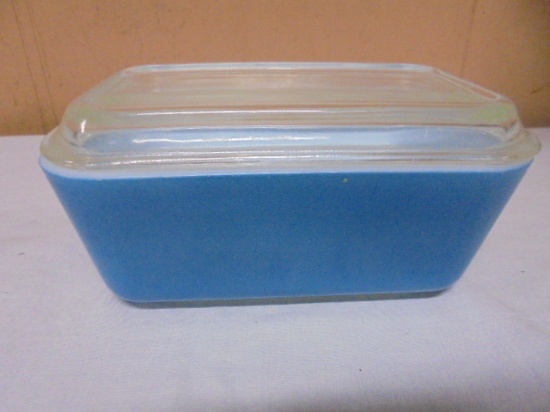 Vintage Blue Pyrex Refrigerator Dish
