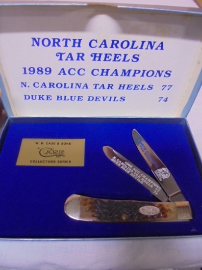 WR Case & Sons XX 1989 North Carolina Tar Heels ACC Championship Knife