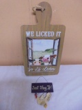 Cow & Chicken Wooden Kitchen Wall Décor