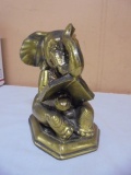 Metal Elephant Bookend/Door Stop