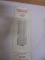 Vintage Insurance Services Huntington,Ind Metal Advertisement Thermometer