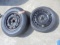 Bridgestone P215/70R15 Tire on 5 Bolt Rim & Spare Tire on 5 Bolt Rim