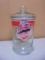 Large Glass Pepermint Candies Glass Jar