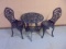 3pc Cast Iron Patio Bistro Set